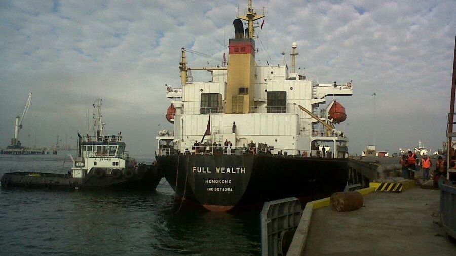 Full Wealth berthing. Image courtesy of Hudson