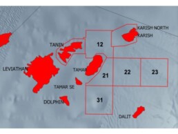 Zeus is in block 12, between the Karish and Tanin leases, offshore Israel.