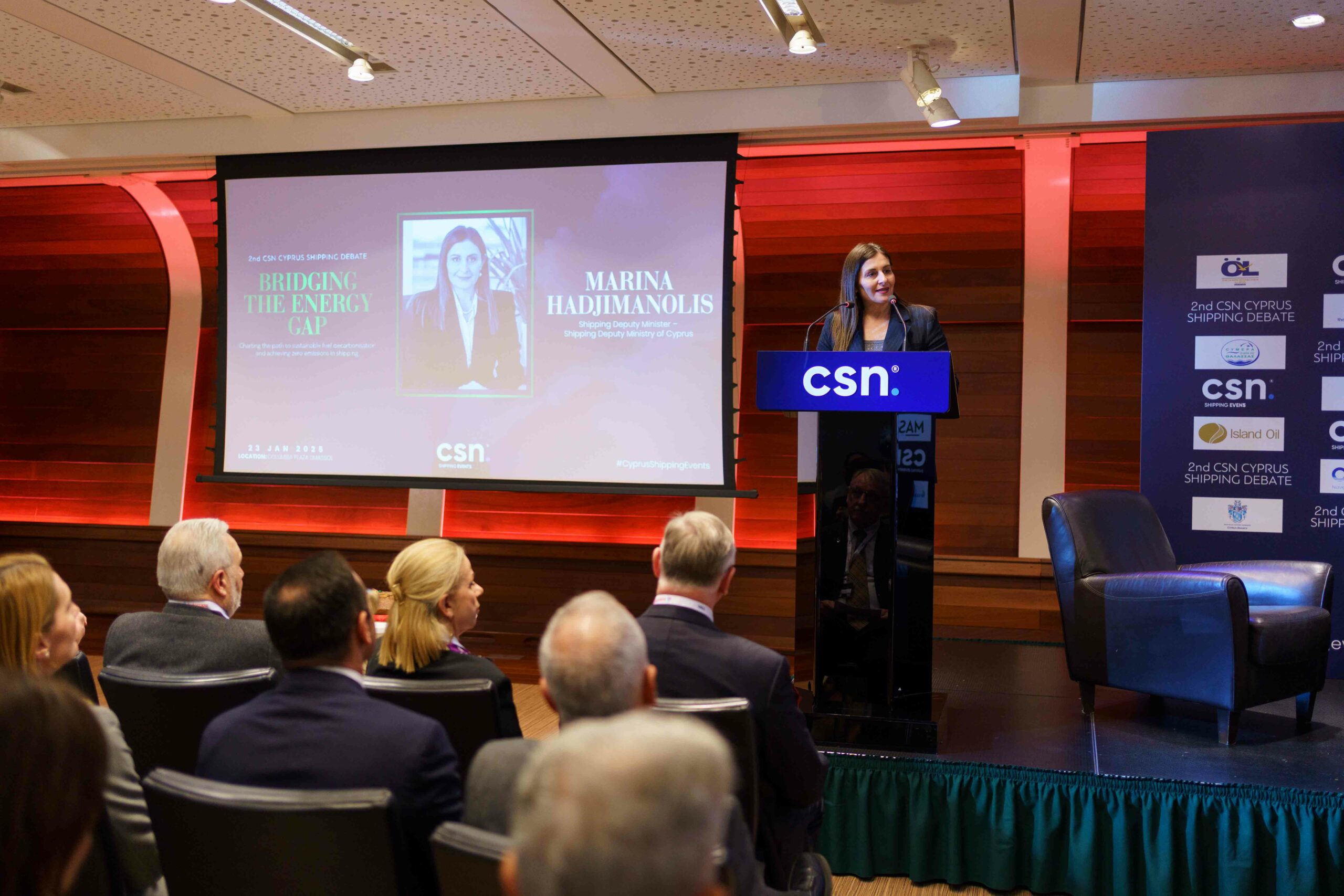 Shipping Deputy Minister Ms. Marina Hadjimanolis